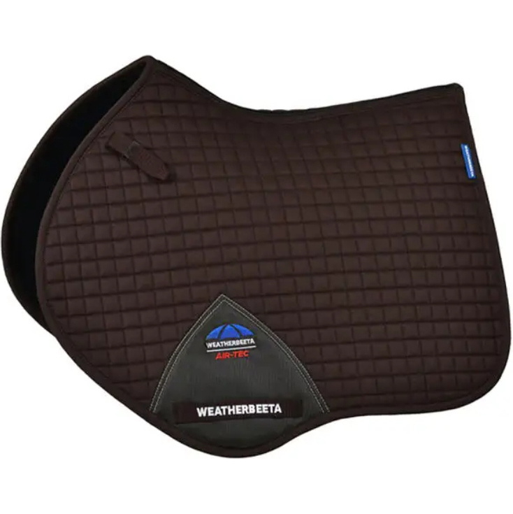 2025 Weatherbeeta Prime Air - Tec Jump Shaped Saddle Pad 1028251 - Chocolate